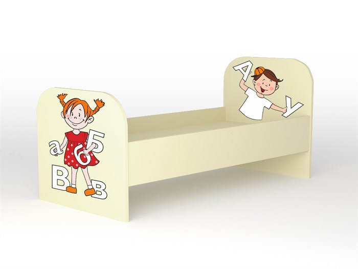 Детская кровать Буквы - фото 6107