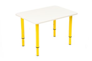 Детский стол КУЗЯ (ваниль+желтый)