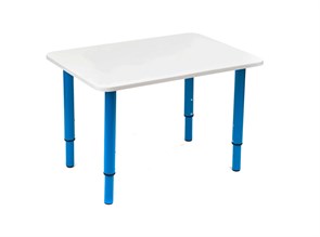 Детский стол КУЗЯ (белый+синий)