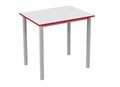 Стол на металлокаркасе (красный,серый) - фото 6048