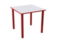 Стол на металлокаркасе (красный,серый) СтолТР