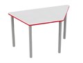 Стол Трапеция на металлокаркасе регулируемый (красный, серый) СтолТТР(4-6)