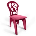 Детский стульчик "Скрипичный ключ", полумягкий винный 2314