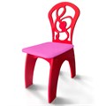 Детский стульчик "Скрипичный ключ", полумягкий красный 2316