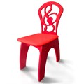 Детский стульчик "Скрипичный ключ", полумягкий красный 2316