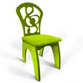 Детский стульчик "Скрипичный ключ", полумягкий лайм 2317