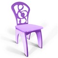Детский стульчик "Скрипичный ключ", полумягкий лиловый 2318