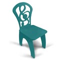 Детский стульчик "Скрипичный ключ", жесткий бирюза 2322