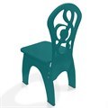 Детский стульчик "Скрипичный ключ", жесткий бирюза 2322