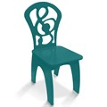 Детский стульчик "Скрипичный ключ", жесткий бирюза 2322