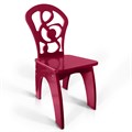 Детский стульчик "Скрипичный ключ", жесткий винный 2324