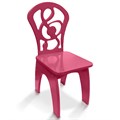 Детский стульчик "Скрипичный ключ", жесткий винный 2324