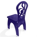 Детский стульчик "Скрипичный ключ", жесткий синий 2325