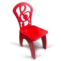 Детский стульчик "Скрипичный ключ", жесткий красный 2326