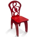 Детский стульчик "Скрипичный ключ", жесткий красный 2326